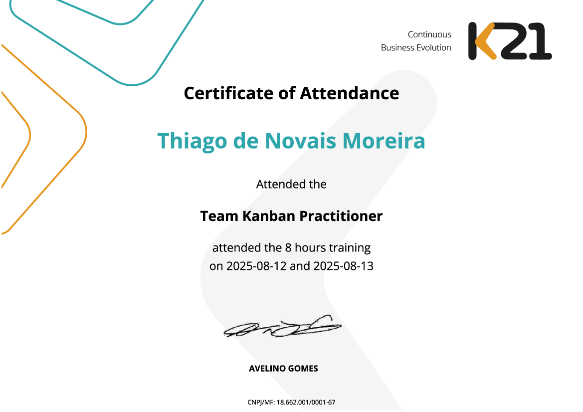 Certificado K21
